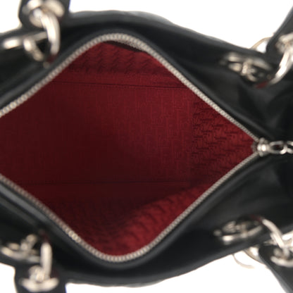 Christian Dior Lambskin Cannage Medium Lady Dior Black 4 of 11