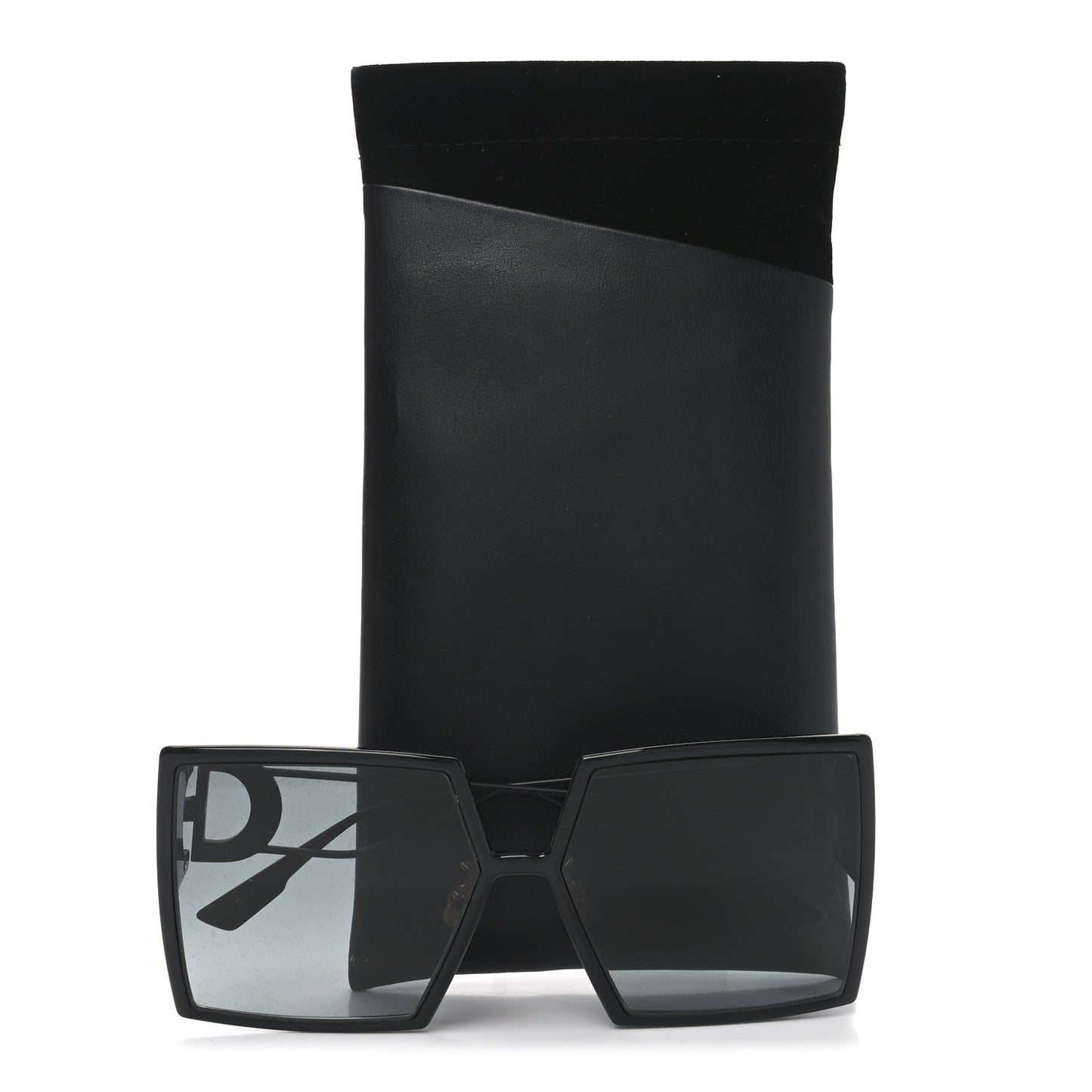 Acetate Square 30 Montaigne Sunglasses Black