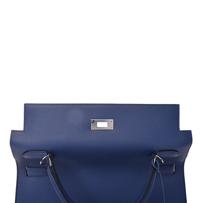 Hermes Epsom Kelly Sellier 32 Bleu Brighton 16 of 43