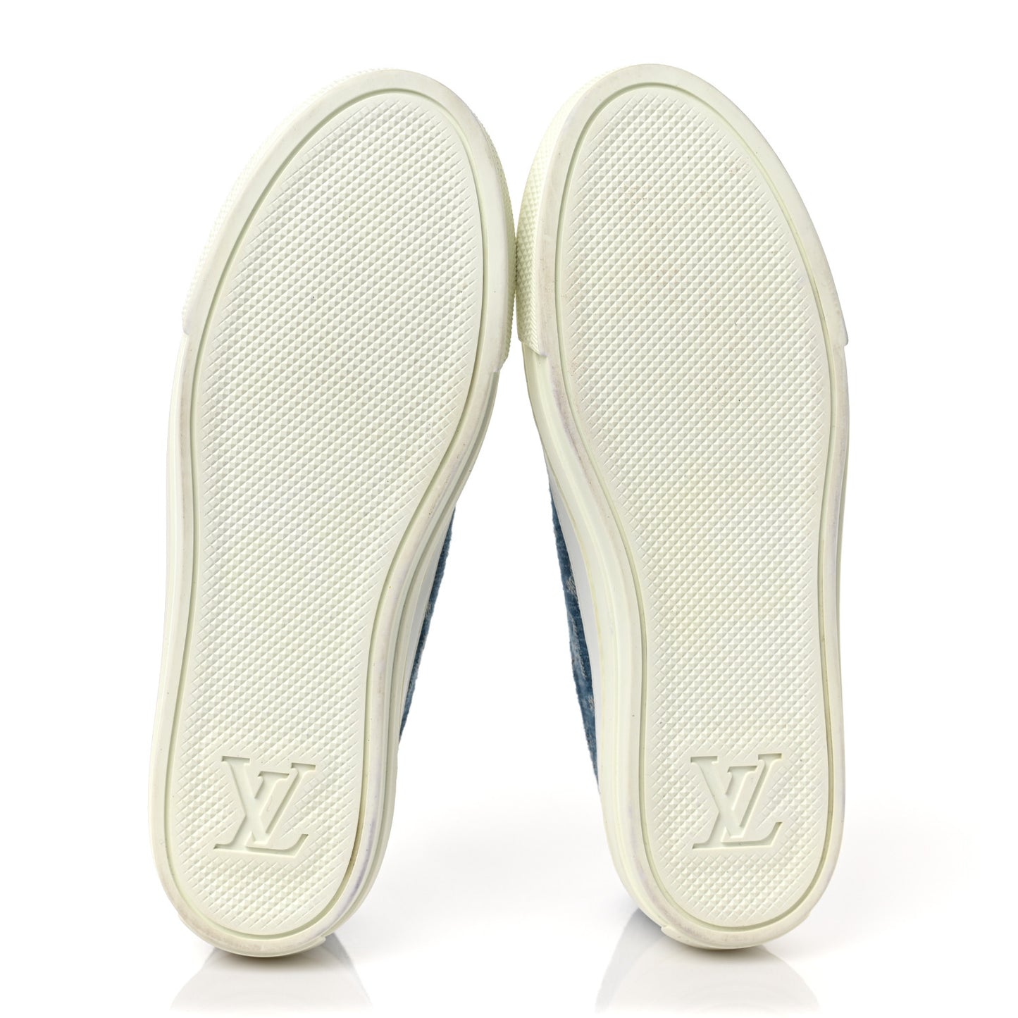 Denim Monogram Stellar Sneakers 37.5 Bleu Jeans Blue
