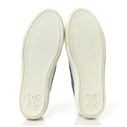 Louis Vuitton Denim Monogram Stellar Sneakers 37.5 Bleu Jeans Blue 6 of 10