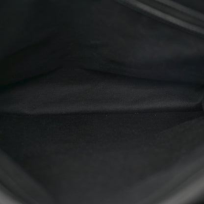 Gucci Calfskin Rubber Effect Tall Convertible Tote Black 5 of 10