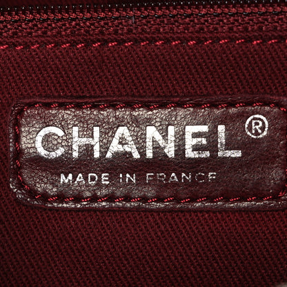 Chanel Aged Calfskin Quilted Cotton Club Bowler Blue 5 of 10