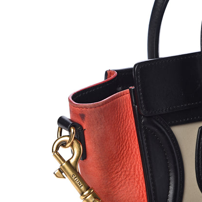 Celine Smooth Calfskin Nano Tri-Color Luggage Beige 11 of 16