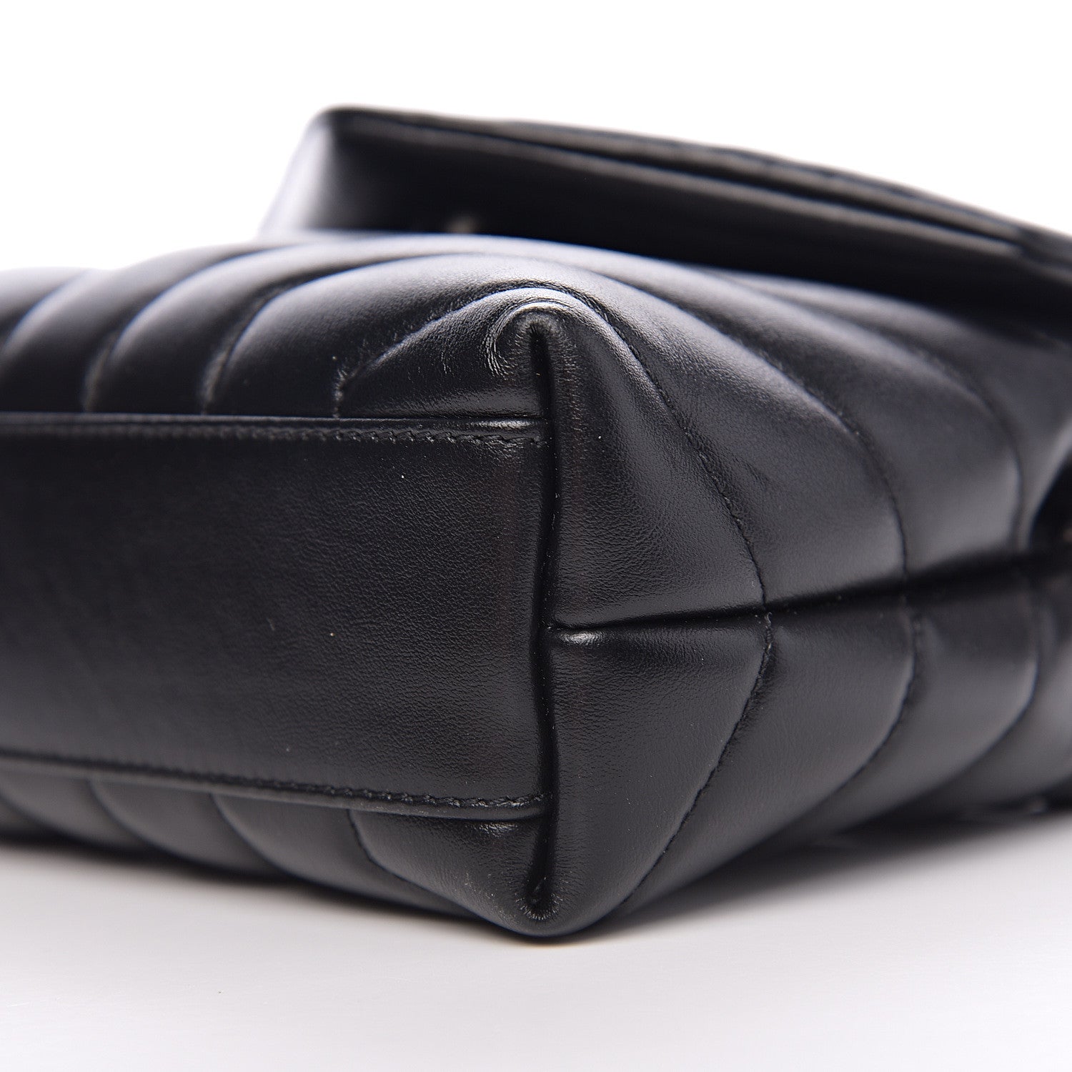 Saint Laurent Calfskin Y Quilted Monogram Toy Loulou Crossbody Bag Black 8 of 9