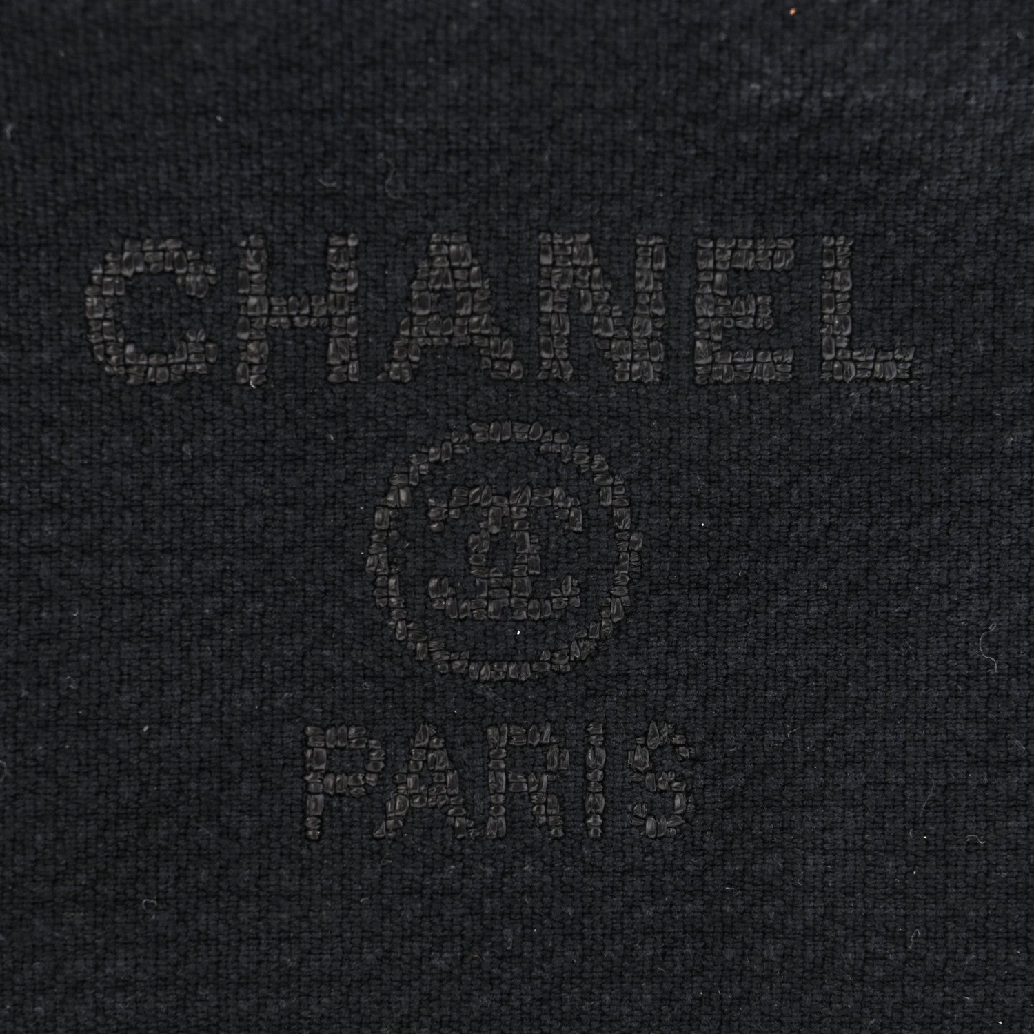 Chanel Mixed Fibers Small Deauville Pouch Black 6 of 7