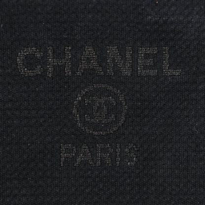 Chanel Mixed Fibers Small Deauville Pouch Black 6 of 7