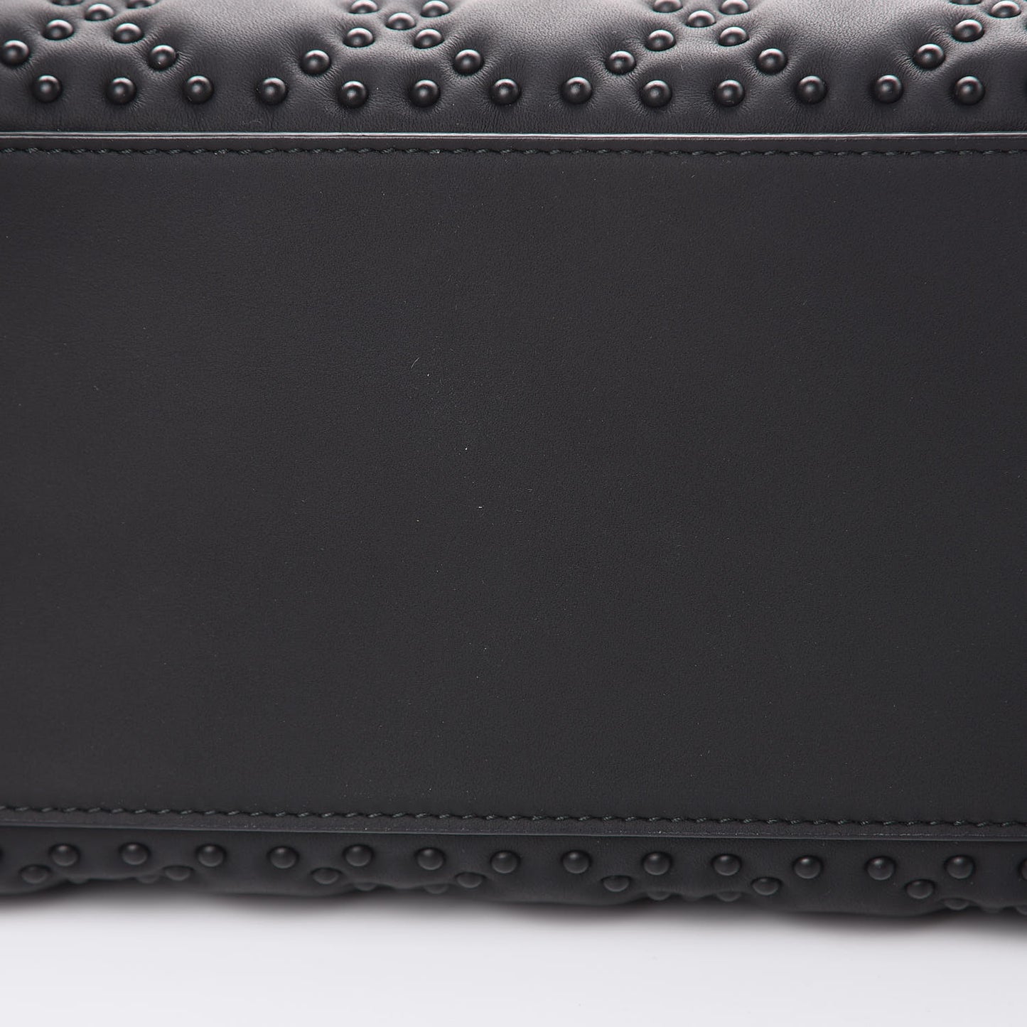 UItra Matte Calfskin Cannage Studded Medium Supple Lady Dior Black