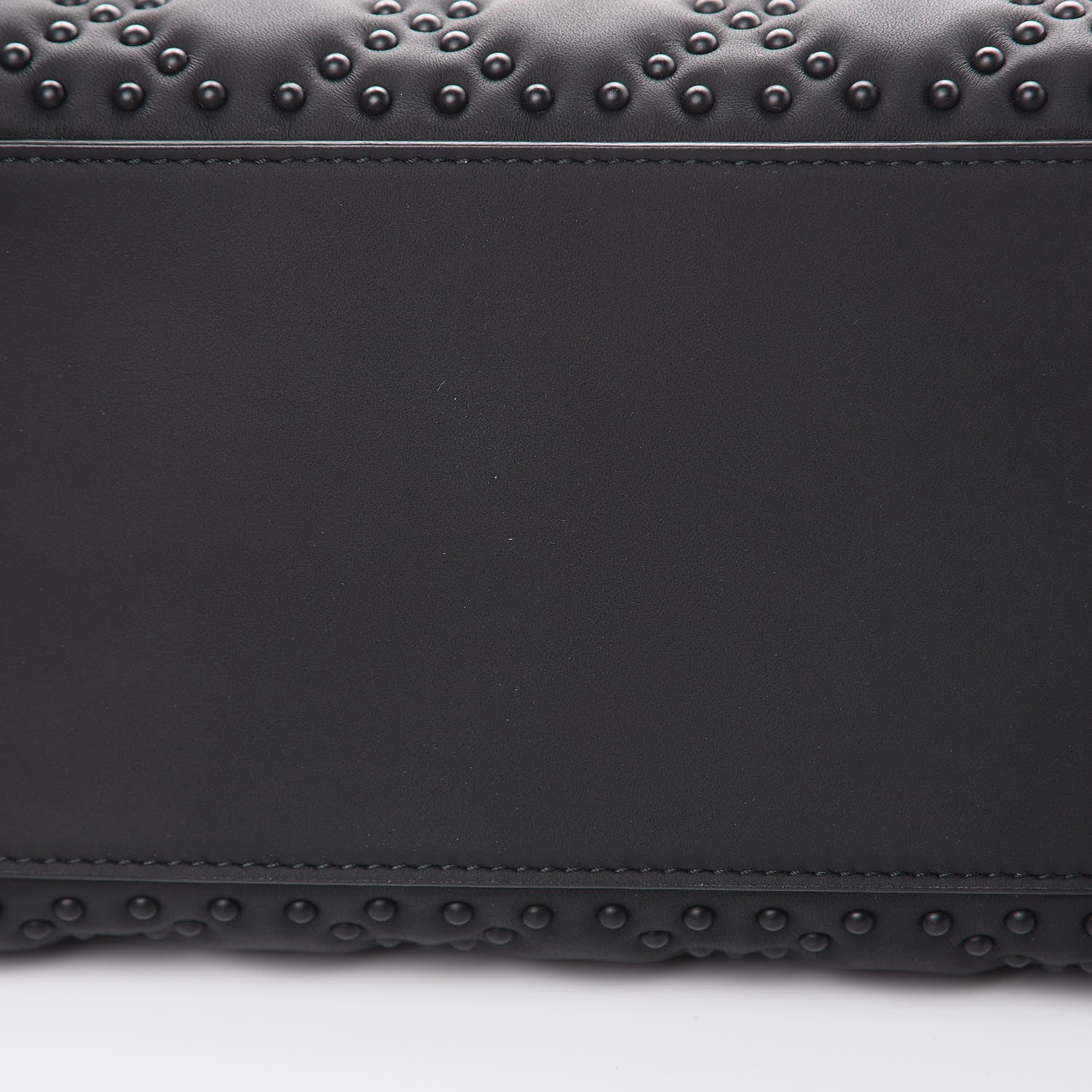 Christian Dior UItra Matte Calfskin Cannage Studded Medium Supple Lady Dior Black 10 of 11