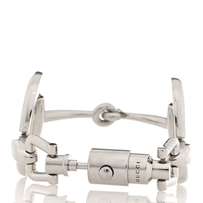 Gucci Metal Horsebit Bracelet 17 Silver 3 of 4