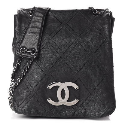 Chanel Calfskin Diamond Stitch Large Messenger Black 1 of 13