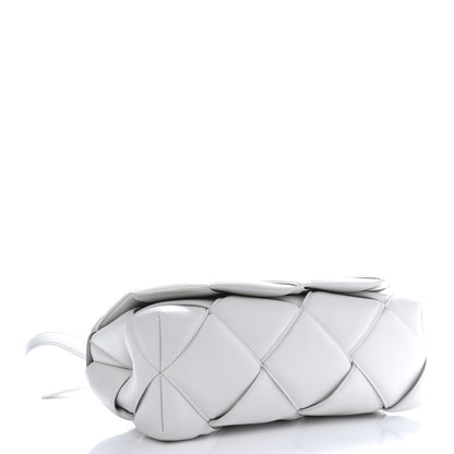 Bottega Veneta Nappa Intreccio Padded Top Handle Shoulder Bag White 4 of 10