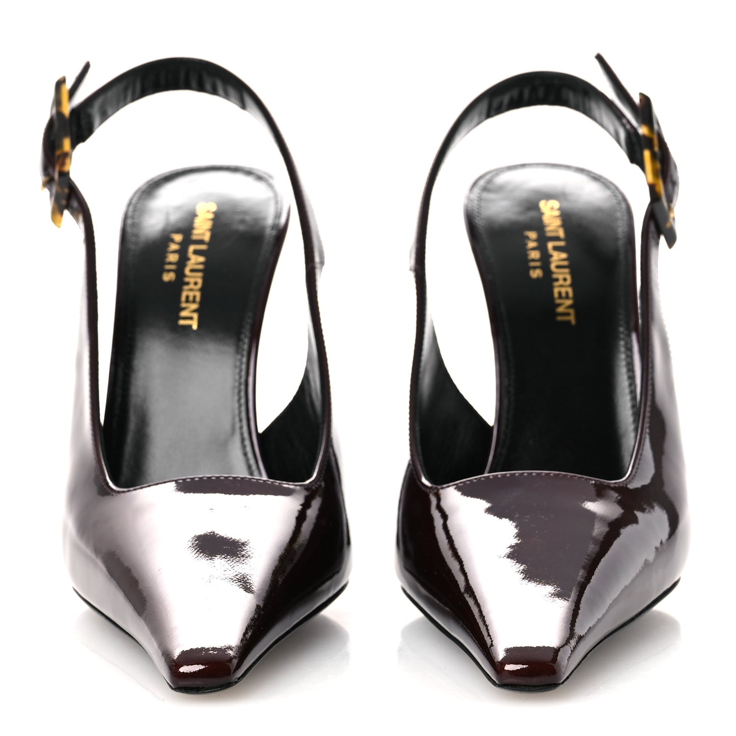 Vernice Gloss Dune 110 Slingback Pumps 38 38 Marron Glace