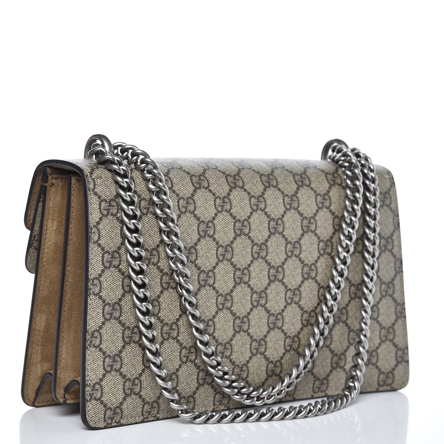 Gucci GG Supreme Monogram Small Dionysus Shoulder Bag Taupe 3 of 7