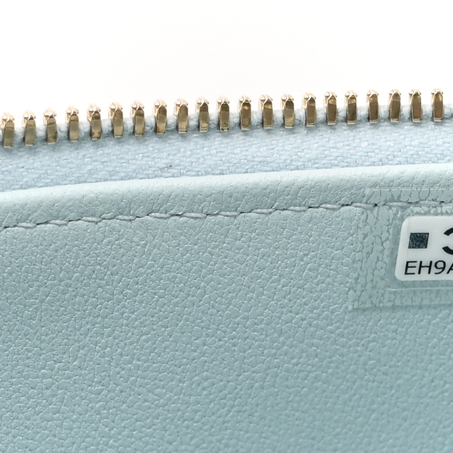 Chanel Lambskin Quilted Small Top Handle Vanity Case With Chain Light Blue 7 of 10