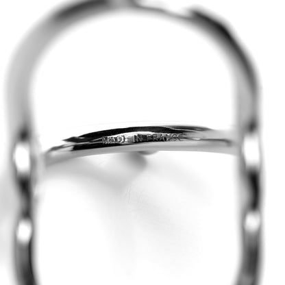 Hermes Palladium Eperons Scarf Ring 7 of 8