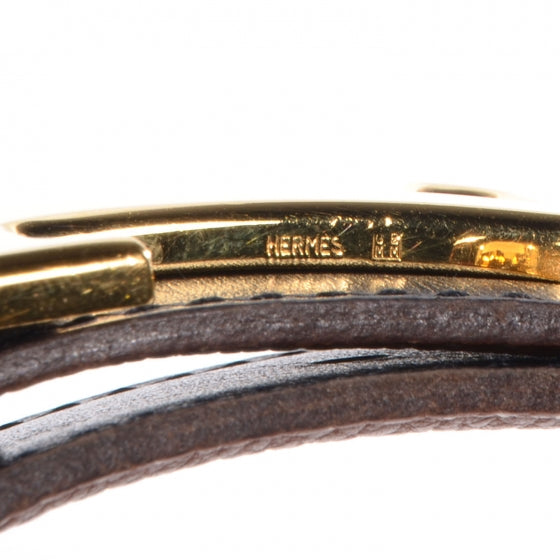 Box Togo Reversible Polished Constance 32mm H Belt 65 Noir Gold