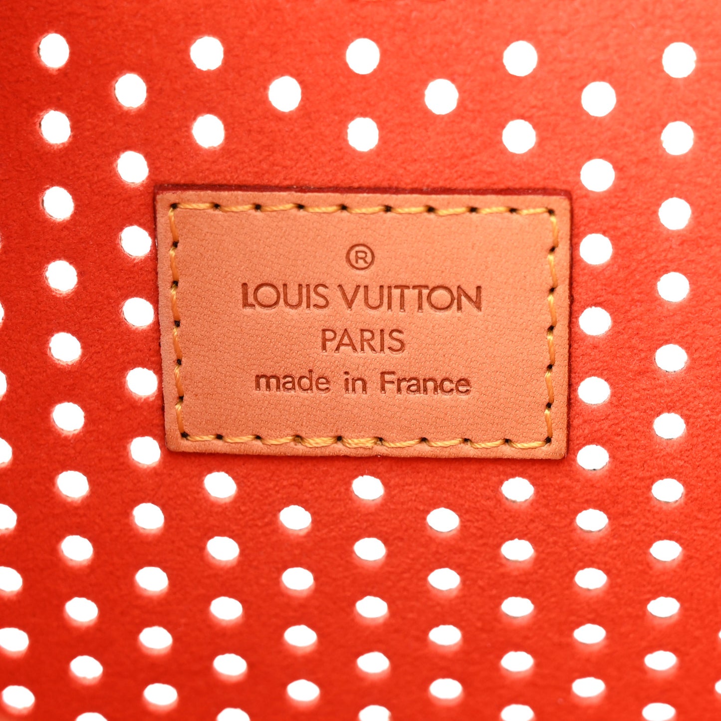 Monogram Perforated Demi Lune Orange