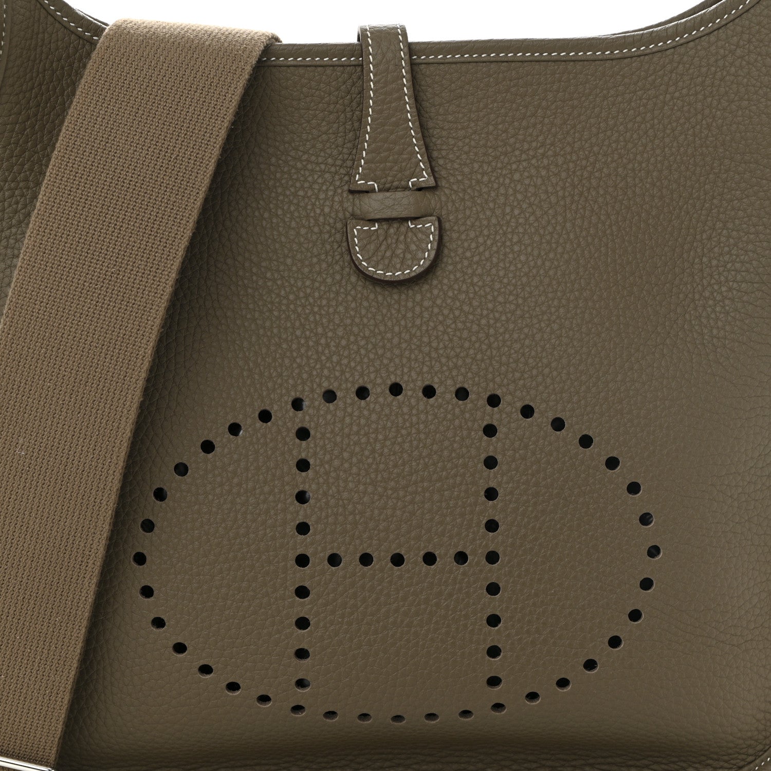 Hermes Taurillon Clemence EVELYNE III PM Etoupe 8 of 11