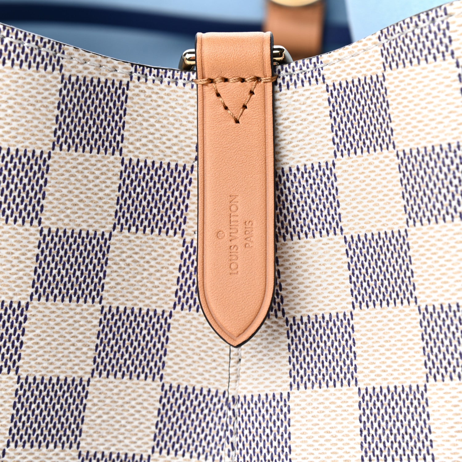 Louis Vuitton Damier Azur Braided Neonoe MM Blue 8 of 9