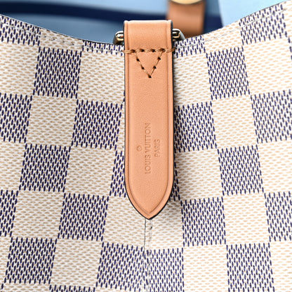 Louis Vuitton Damier Azur Braided Neonoe MM Blue 8 of 9