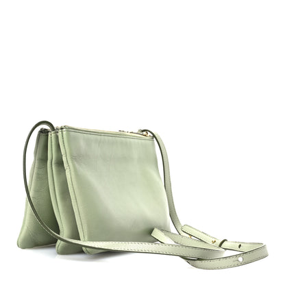 Celine Lambskin Small Trio Crossbody Bag Pistachio 3 of 10