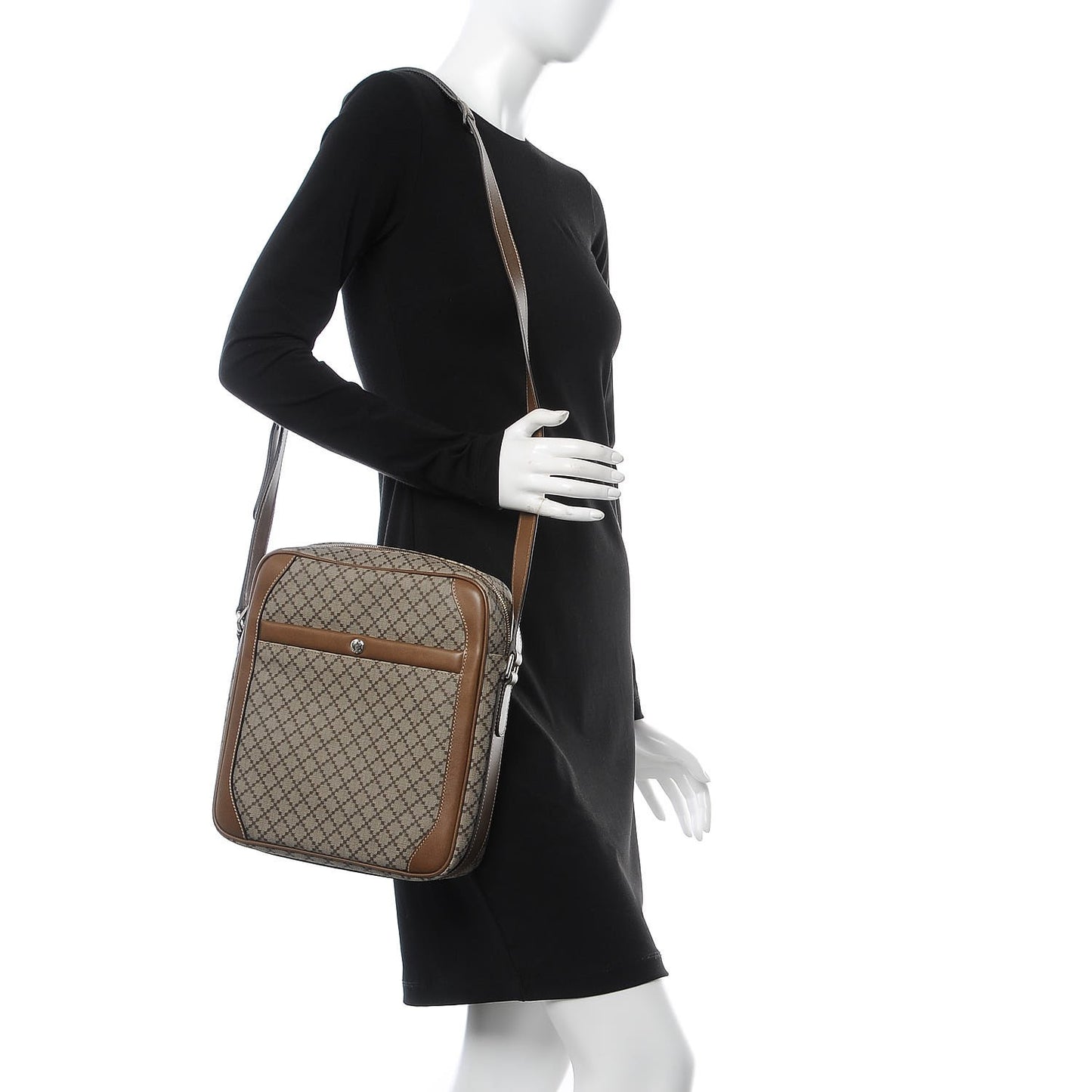 Diamante Shoulder Bag Marron Glace
