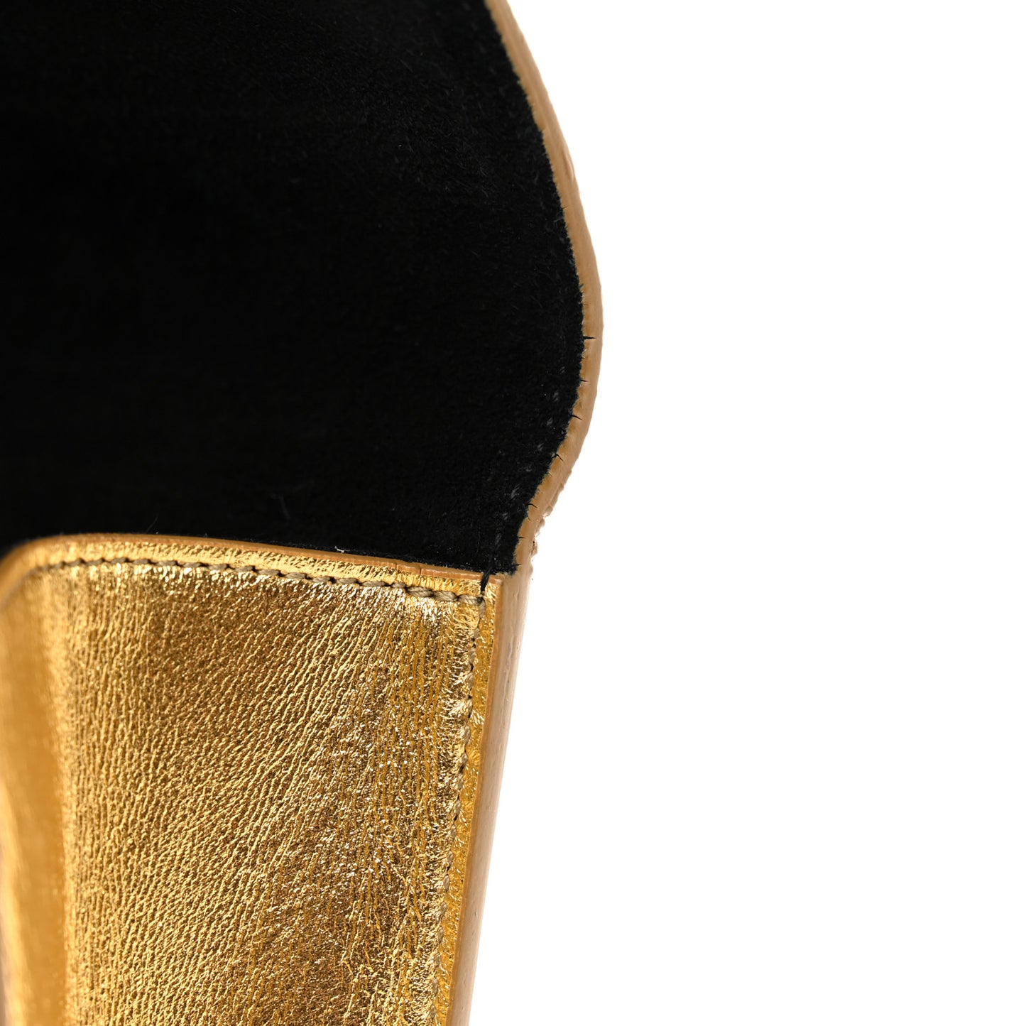Metallic Calfskin Classic Monogram Cassandre Clutch Gold