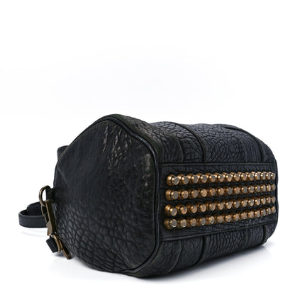Alexander Wang Pebbled Lambskin Rockie Black Antique Brass Hardware 4 of 11