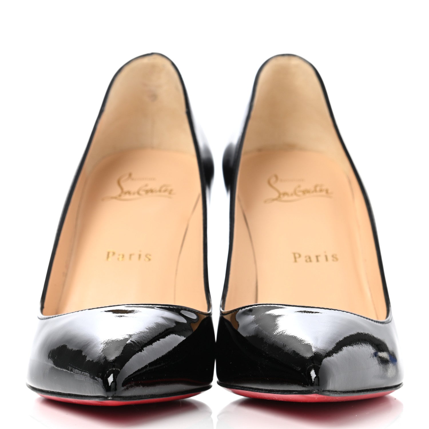 Christian Louboutin Patent Pigalle 85 Pumps 37 Black 2 of 7