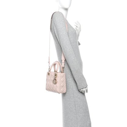 Christian Dior Lambskin Cannage Small My ABCDior Lady Dior Light Pink 2 of 9