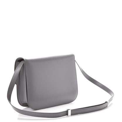Celine Smooth Calfskin Medium Classic Box Flap Bag Storm 3 of 9