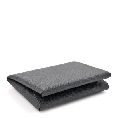 Hermes Epsom Calvi Duo Card Case Ardoise 4 of 9