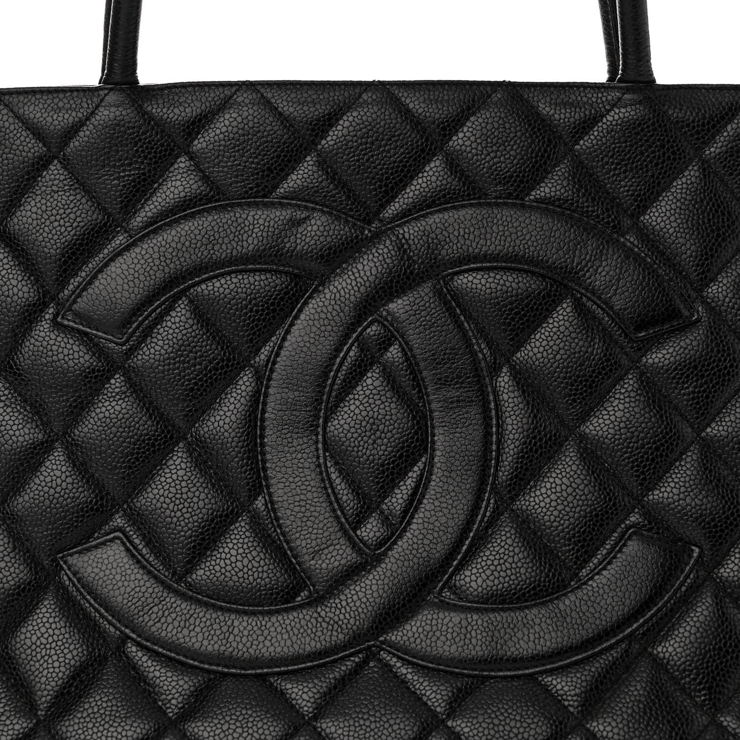 Chanel Caviar Quilted Medallion Tote Black 8 of 11