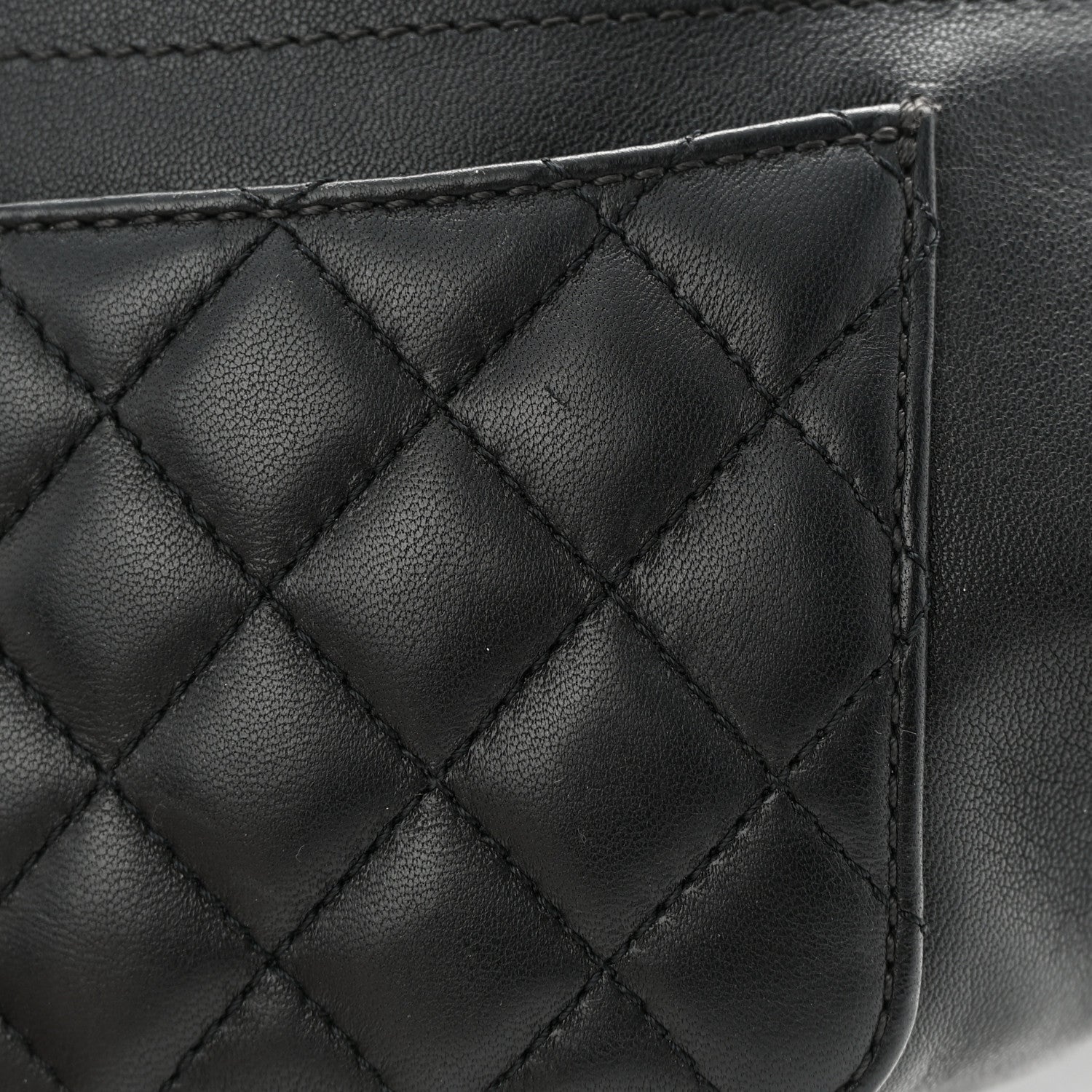 Chanel Lambskin Quilted Waist Bag Fanny Pack Black 12 of 13