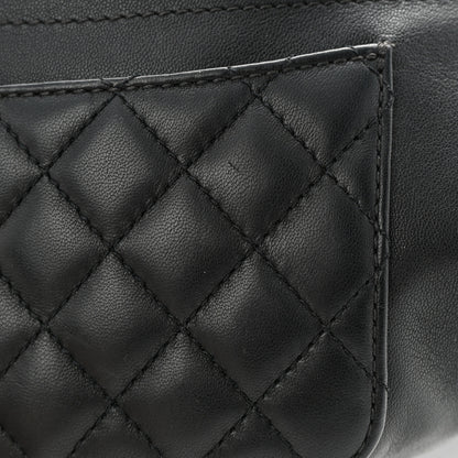 Chanel Lambskin Quilted Waist Bag Fanny Pack Black 12 of 13