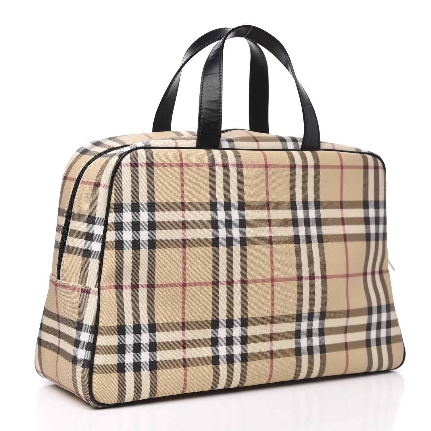 Burberry Canvas House Check Top Handle Bag Black 3 of 12