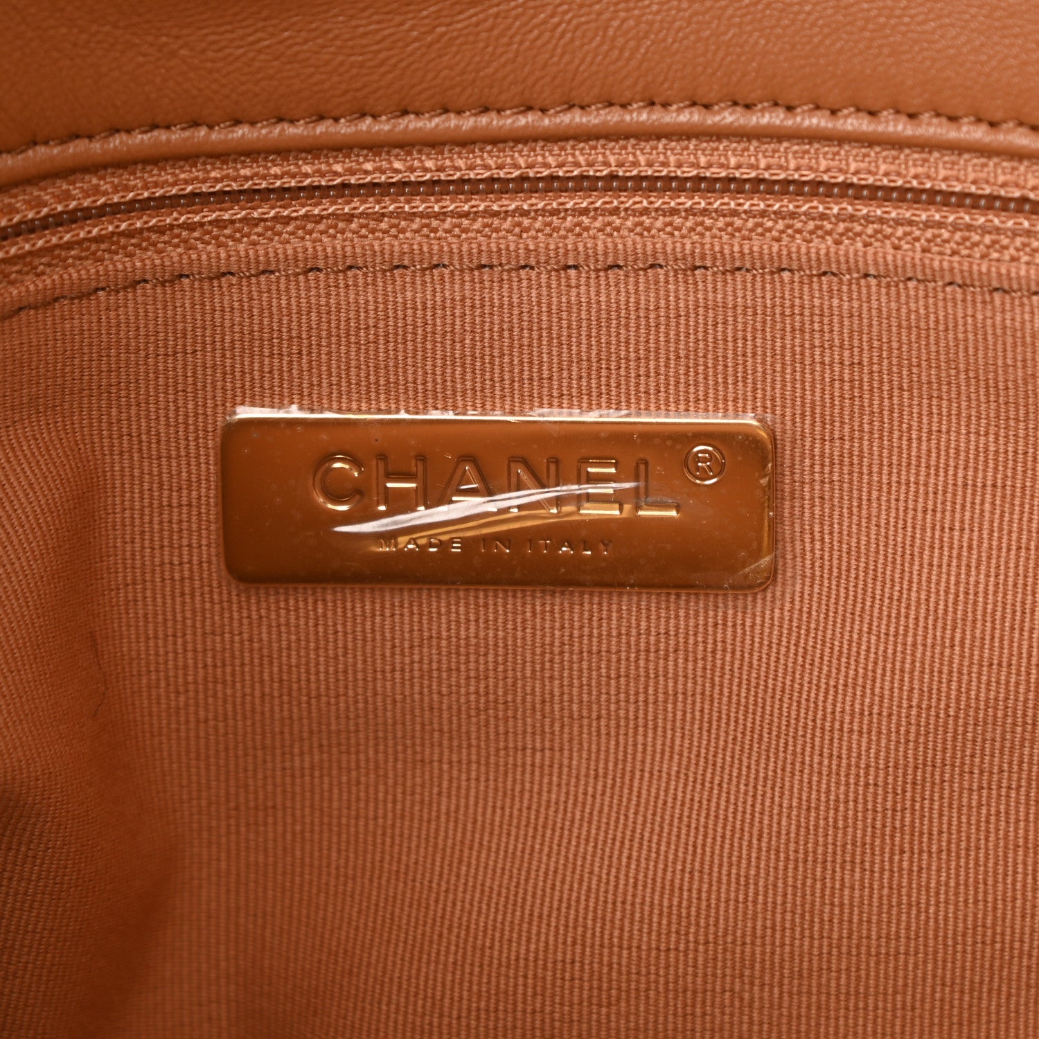 Chanel Lambskin Quilted Medium Chanel 19 Flap Brown 6 of 10