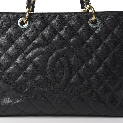 Chanel Caviar Quilted Grand Shopping Tote GST Black 10 of 11