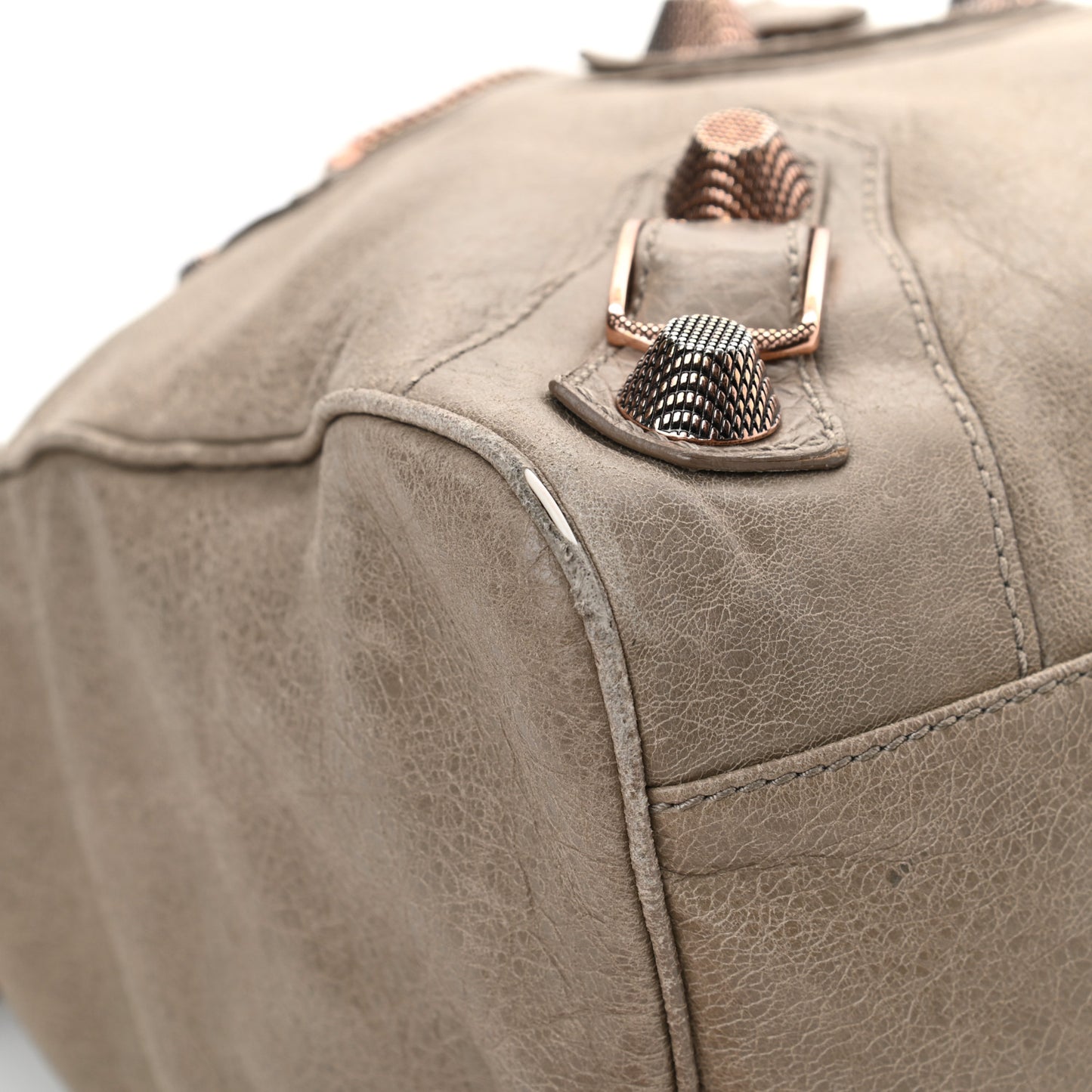 Agneau Giant 21 Rose Gold Hardware Velo Papyrus