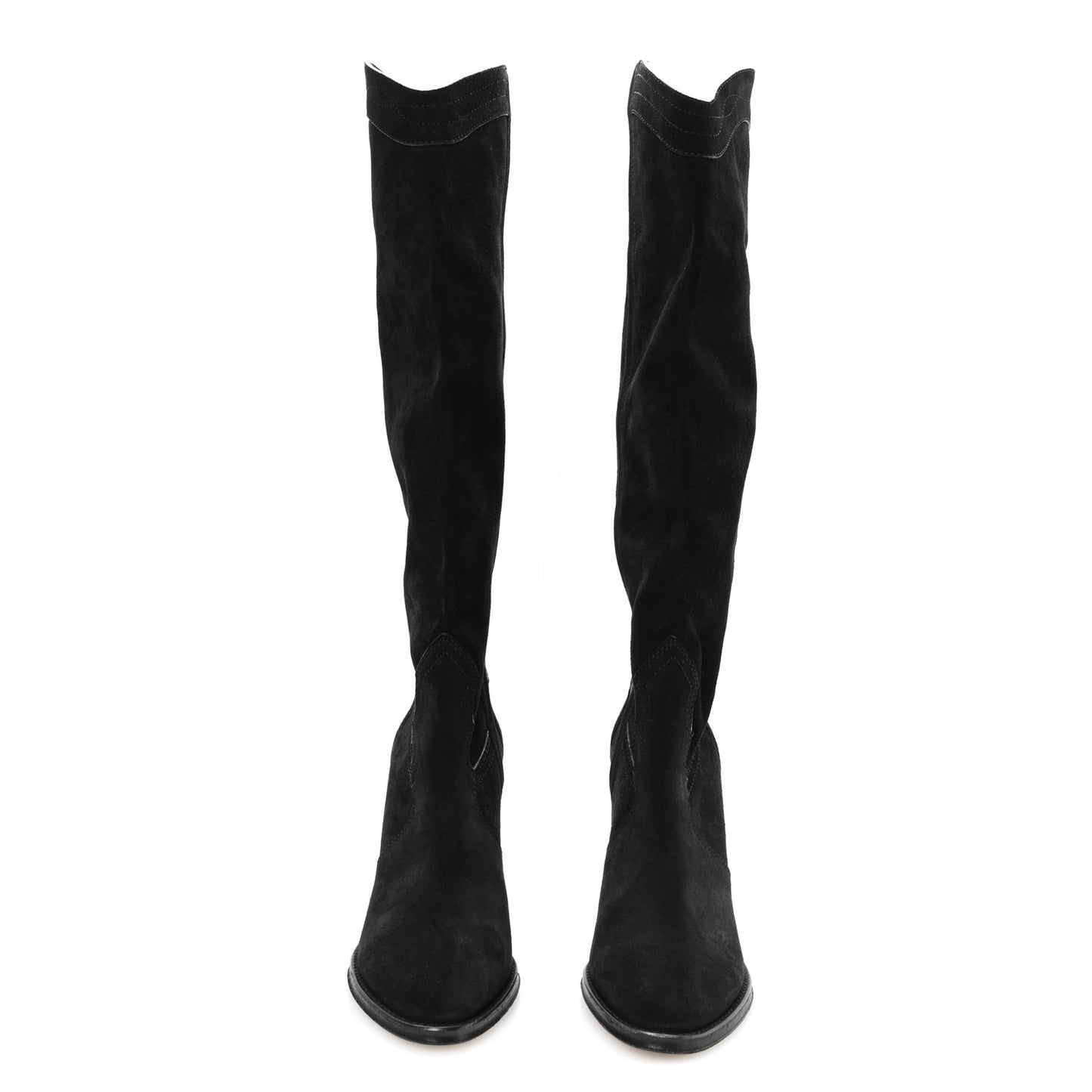 Kate 105 Western Knee High Boots 38 Black