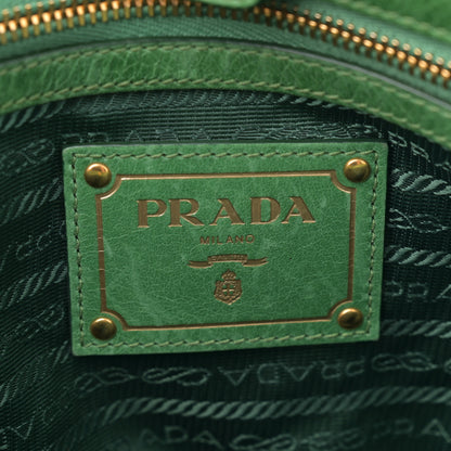 Prada Vitello Shine Shopping Satchel Green 6 of 14