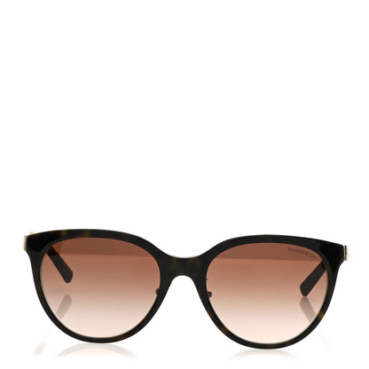 Tiffany Acetate Metal Round 55mm Sunglasses TF4243D Havana Blue 2 of 8