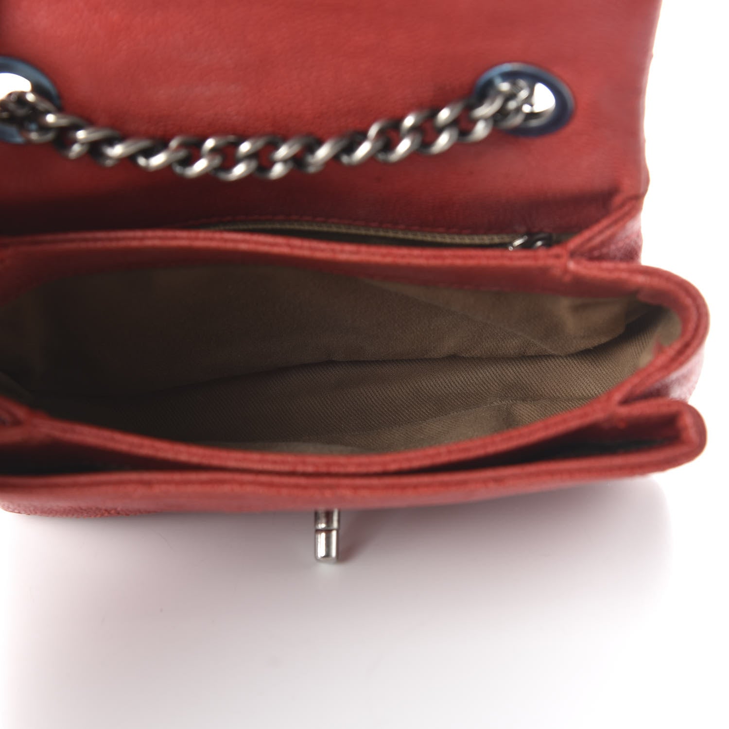 Chanel Caviar Quilted Mini Simply CC Flap Red 5 of 10