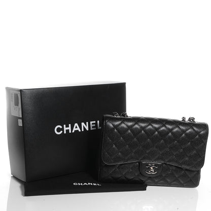 Chanel Caviar Jumbo Single Flap Black 5 of 8
