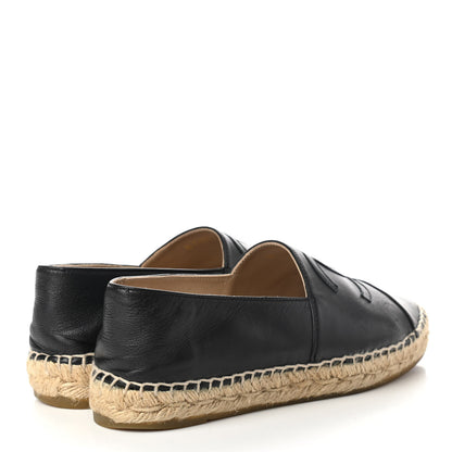 Chanel Lambskin CC Espadrilles 35 Black 4 of 10