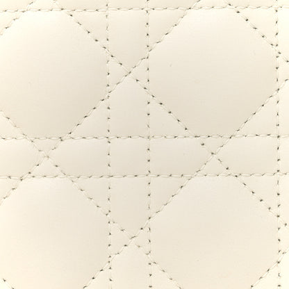 Christian Dior Lambskin Cannage Small My ABCDior Lady Dior White 8 of 12