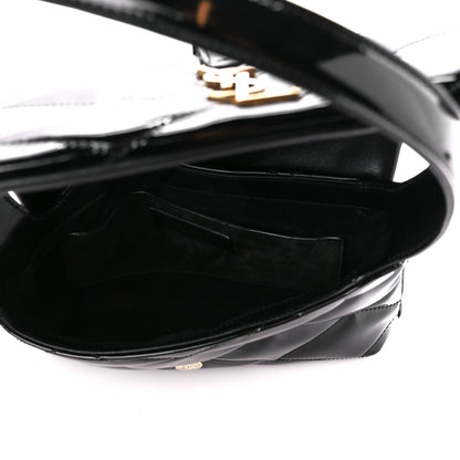 Saint Laurent Patent Quilted Le 57 Diamond Shoulder Bag Black 5 of 10