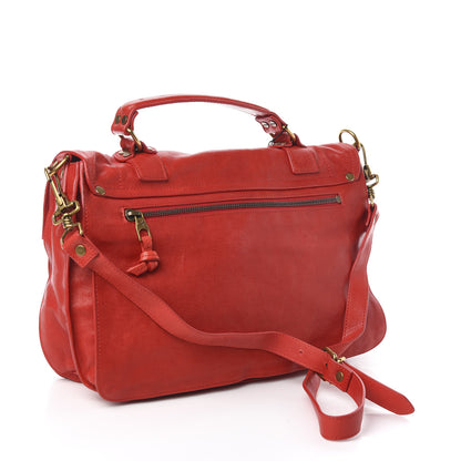 Proenza Schouler Lambskin Medium PS1 Satchel Red 3 of 10