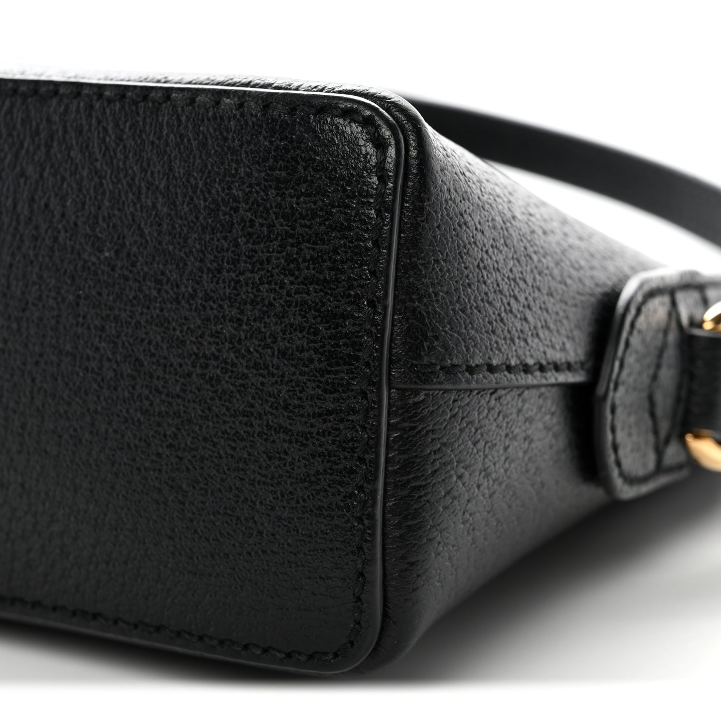 Calfskin GG Web Small Ophidia Dome Shoulder Bag Black